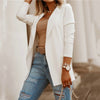 Autumn Casual Women Commuter Suit Coat Solid Blazer Office White OL Tops Jacket Slim Black Blazers Female Business Work Clothes