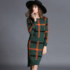 Autumn Celebrities Suit Women Skirt Long Sleeve 2 Piece Set Office Womens Suits And Skirts Stripe Wool Knitwear Sweater Skirt