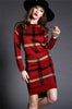 Autumn Celebrities Suit Women Skirt Long Sleeve 2 Piece Set Office Womens Suits And Skirts Stripe Wool Knitwear Sweater Skirt