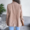 Autumn Corduroy Blazer Women Double Breasted Blazers and Jackets Winter Black Blazer Coat Female Office Lady 2023
