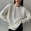 Autumn Elegant Pullover Women Casual Solid Knitted Sweater Vintage Loose Long Sleeve Knitwear Female O Neck Winter Pullovers