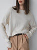 Autumn Elegant Pullover Women Casual Solid Knitted Sweater Vintage Loose Long Sleeve Knitwear Female O Neck Winter Pullovers