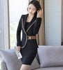 Autumn Slim Full Sleeve Blazer Coat And Formal Skirt Suit Two Pieces Women Clothing Sets