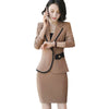 Autumn Slim Full Sleeve Blazer Coat And Formal Skirt Suit Two Pieces Women Clothing Sets
