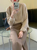 Autumn Stripe T-Shirts Women Casual Long Sleeve Tops Elegant Loose Korean Knitwear Female Vintage O Neck Pullover Tops