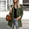 Autumn Jackets ZANZEA Women Long Sleeve Double-Breasted Blazers Casual Business Suits Office Lady Thin Coat Streetwear