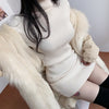 Autumn Knitted Bodycon Mini Dress High Collar Long Sleeve Slim Sweater Dresses For Women Autumn Winter Ladies Warm Pullovers