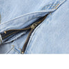 Autumn Korean Ripped Jeans For Women's 2022 Harajuku Kawaii Pink Bow Design Trousers Y2K High Waist Girl Wide Leg Jeans
