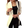 Autumn Ladies Blazers and Coats Office Wear Long Sleeve White Slim Small Suit Cotton Bodycon Blazer Jackets Women Coat Female