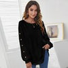 Autumn Lantern Long Sleeve T-shirt Casual Loose Women Tops Comfortable Solid O Neck Streetwear Female Vintage Basic Simply Tops