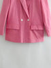 Autumn Blazers women 2023 women jacket Suits casual chic pink office suit jacket elegant chic warm suit formal wear
