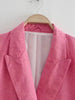 Autumn Blazers women 2023 women jacket Suits casual chic pink office suit jacket elegant chic warm suit formal wear