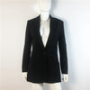 Autumn Runway Designer 2022 Office Women Notched Hollow Out Full Sleeve Backless Diamonds Black Blazer Outerwear