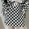 Autumn Plaid Women Sets V-neck Long Sleeved Jacket + High Waist Mini Skirts Korean Two-Piece Suit Female