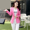 Autumn New Women Slim fit Coat Fashion Casual Jacket One Button Small Suit Ladies Blazers Work Wear(4 colors optional)