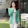 Autumn New Women Slim fit Coat Fashion Casual Jacket One Button Small Suit Ladies Blazers Work Wear(4 colors optional)