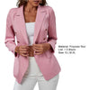 Autumn Office Blazer For Women 2023 Elegant ladies Slim Fit Outerwear Lapel Long Sleeve Flap Pockets Solid Color Double Breasted