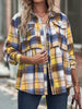 Autumn Plaid Shirt For Women Vintage Print Blouse Shirt Casual Outerwear Long Sleeve Office Lady Tops Female Streetwear