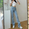 Autumn Sexy Flared Jeans Women Long Trousers Elastic Lift Hip Boot Cut Mom Clothes Vintage Streetwear Full Length Denim Pants