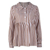 Autumn Shirt Elegant Women Stripes Blouse V-Neck Turn Down Collar Shirt Long Sleeve Sexy Office Ladies Tops And Blouses WS9171P