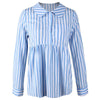 Autumn Shirt Elegant Women Stripes Blouse V-Neck Turn Down Collar Shirt Long Sleeve Sexy Office Ladies Tops And Blouses WS9171P