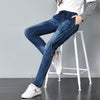 Autumn Soft Patchwork Stretch Woman Jeans Skinny Pencil Pants Mujer Elastic Waist Lace Up Slim Denim Ladies Plus Size Trousers