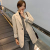 Autumn Spring Casual Woman Jackets  loose oversize mujer blazer for women plus size xl female Cotton Coat Ladies Outerwear S0029