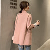 Autumn Spring Casual Woman Jackets  loose oversize mujer blazer for women plus size xl female Cotton Coat Ladies Outerwear S0029