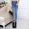 Autumn Spring Jeans Womens High Waist Elastic Skinny Denim Long Pencil Pants Back Cross Woman Jeans Camisa Feminina Trousers