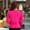 Autumn Spring Slim OL Outerwear  Double breasted Small suit Brazer Short design Jacket Women Jacket