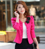 Autumn Spring Slim OL Outerwear  Double breasted Small suit Brazer Short design Jacket Women Jacket
