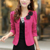 Autumn Spring Slim OL Outerwear  Double breasted Small suit Brazer Short design Jacket Women Jacket