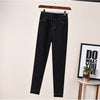 Autumn Stretch Skinny Women's Jeans High Waist Pencil Pants Woman Plus Size Elastic Waist Ankle Length Mujer Rivet Slim Denim 4X