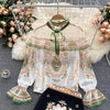 Autumn Suits, Ladies Shirts, Design Sense, Lace Stitching, Chiffon Tops, Printed Skirts, Fashionable Two-piece Suits