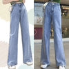 Autumn Vintage Women Jeans Streetwear High Waist Boyfriend Black Wide Leg Mom Woman Jeans Straight Denim Pants