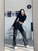 Autumn Vintage Women Jeans Streetwear High Waist Boyfriend Black Wide Leg Mom Woman Jeans Straight Denim Pants