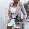 Autumn White Long Sleeve Women's Blazer Coat Single Breasted White Female Blazers 2022 Skinny Office Ladies Coats