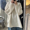 Autumn White Oversized Sweater Women Soft Korean Knitted Pullover Winter Casual Loose Long Knitwear Female Long Sleeve Jumper
