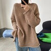Autumn White Oversized Sweater Women Soft Korean Knitted Pullover Winter Casual Loose Long Knitwear Female Long Sleeve Jumper