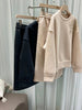 Autumn Winter Embellished O-neck  Cotton Spandex Tracksuit
