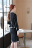 Autumn Winter Formal Women Business Suits with Skirt and Jackets Coat  Fabric OL Styles Professional Blazers