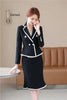 Autumn Winter Formal Women Business Suits with Skirt and Jackets Coat  Fabric OL Styles Professional Blazers