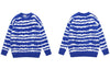 Autumn Winter Knitted Mohair Striped Sweater Men Women Casual Loose Jumpers Sweaters 2023 Harajuku Pullover Korean Teens