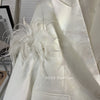 Autumn Winter Style Ostrich Feather Decoration Suit White Jacket Tassel Fur Suit Niche Profile Long Sleeve Blazer S3461