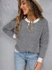 Autumn Winter Striped Pullovers Casual Women Knitted Sweaters Loose Vintage Long Sleeve Knitwear Female O Neck Sweaters