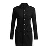 Autumn Winter Suit Blazer Women Casual Single Breasted Pocket Women Long Jackets Elegant Long Sleeve Blazer Outerwear 2023 New
