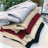 Autumn Winter Thick Slim V-neck Twist Split Solid Long Sleeve Halter Knitted Dress Wrap Hip Korean Wild Vestido Mujer