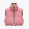 Autumn Winter Vest Women Warm Casual Short Vest Coat Lightweight Sleeveless Waistcoat Jacket Female Short Cotton Outwear Tops