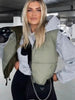 Autumn Winter Vest Women Warm Casual Short Vest Coat Lightweight Sleeveless Waistcoat Jacket Female Short Cotton Outwear Tops