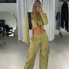 Autumn Women Blazer Cropped Tops Full Sleeve Open Sitich Cropped Coat with Pockets Jackets High Street designer blazer women